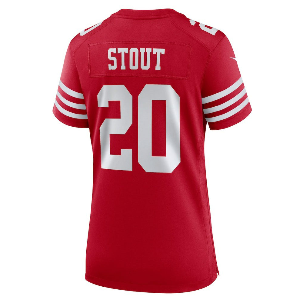 Upton Stout San Francisco 49ers Women's Team Game Jersey Scarlet