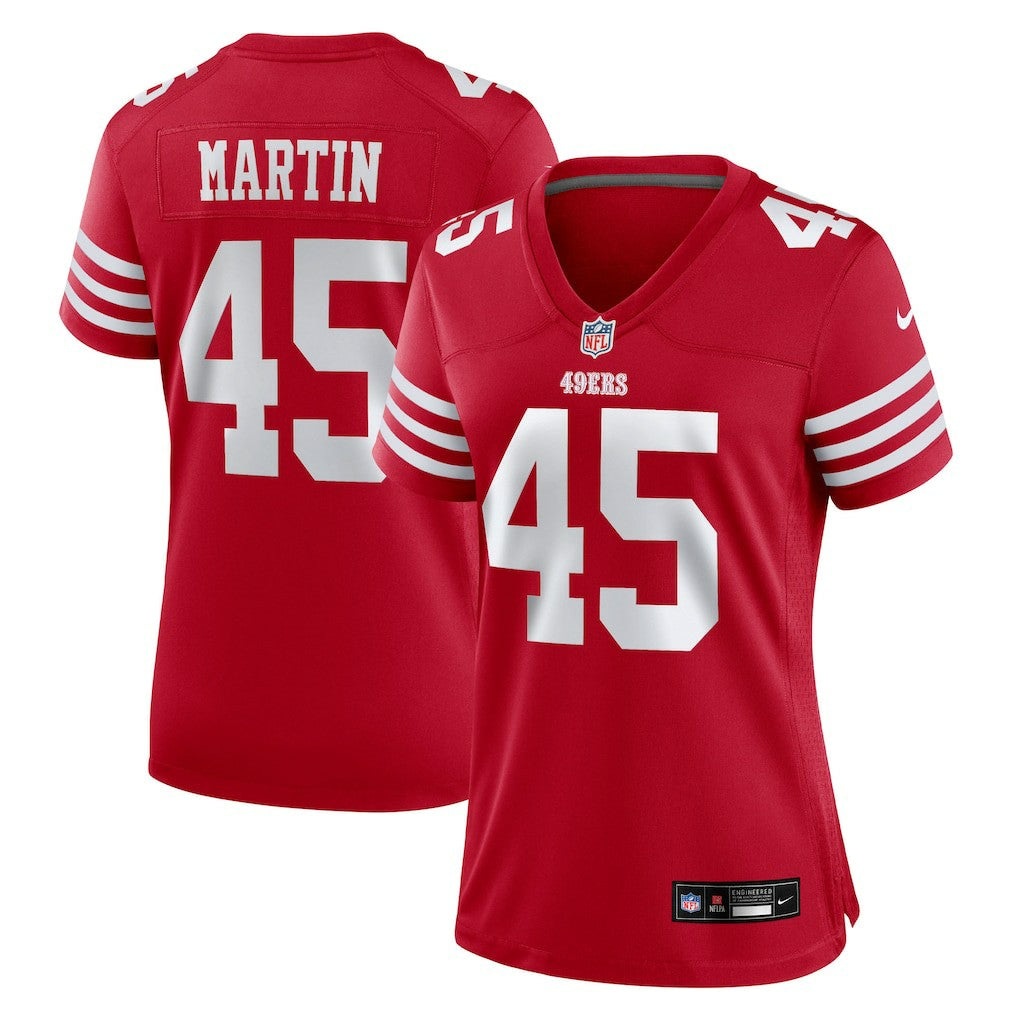 Nick Martin San Francisco 49ers Women's Team Game Jersey Scarlet