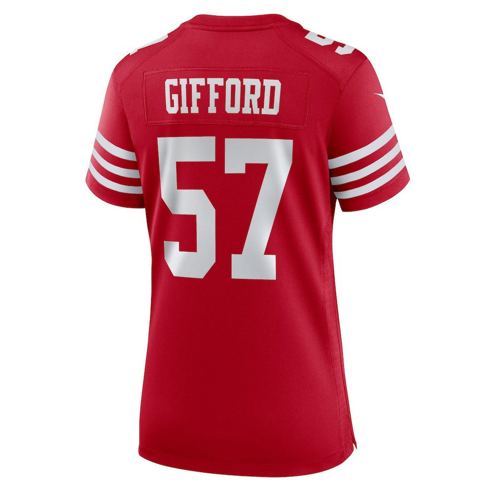 Luke Gifford San Francisco 49ers Women's Team Game Jersey Scarlet