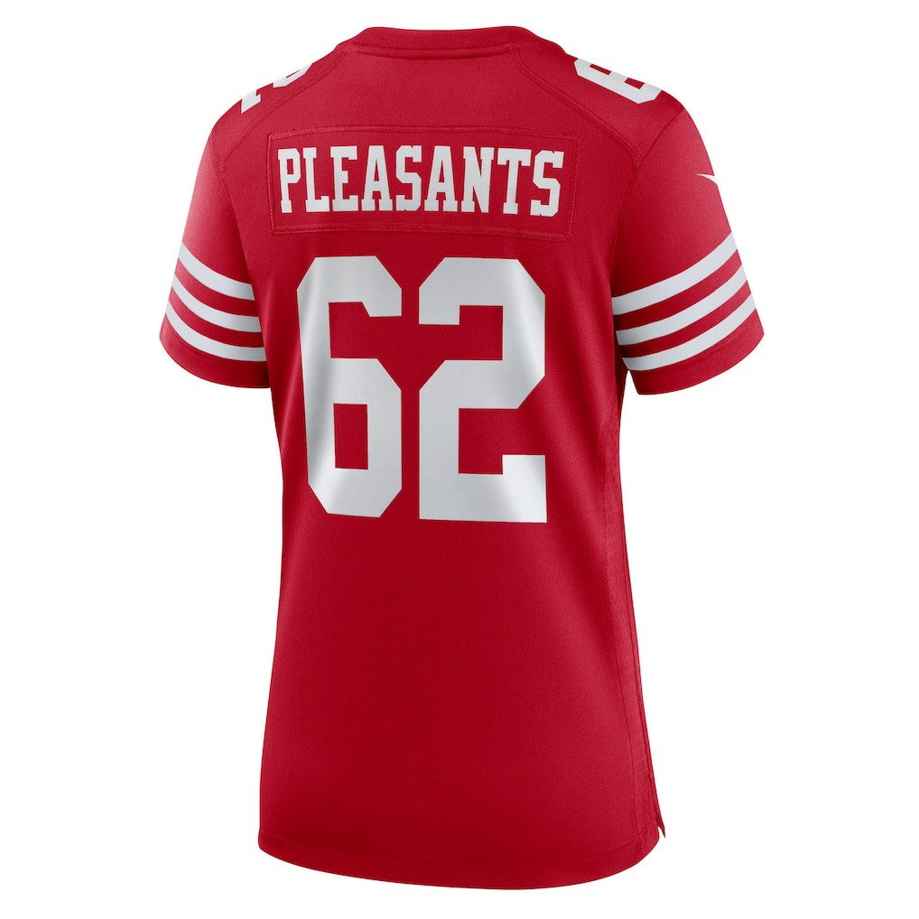 Austen Pleasants San Francisco 49ers Women's Team Game Jersey Scarlet