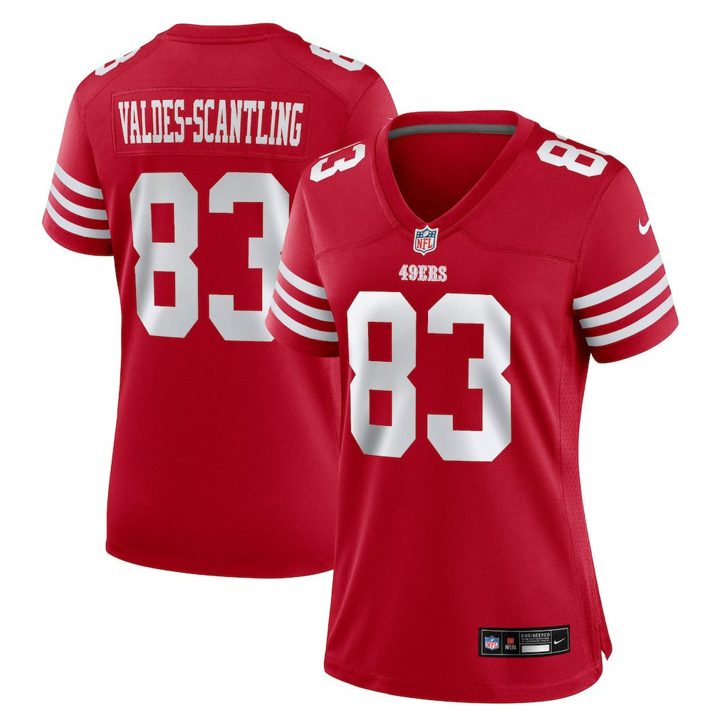 Marquez Valdes-Scantling San Francisco 49ers Women's Team Game Jersey Scarlet
