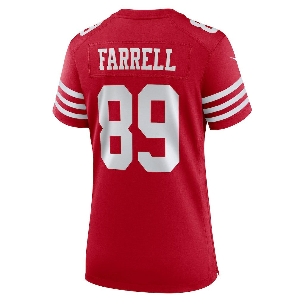 Luke Farrell San Francisco 49ers Women's Team Game Jersey Scarlet