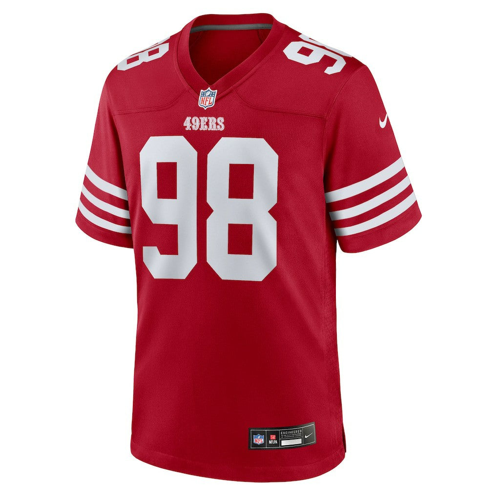 Mykel Williams San Francisco 49ers Team Game Jersey Scarlet