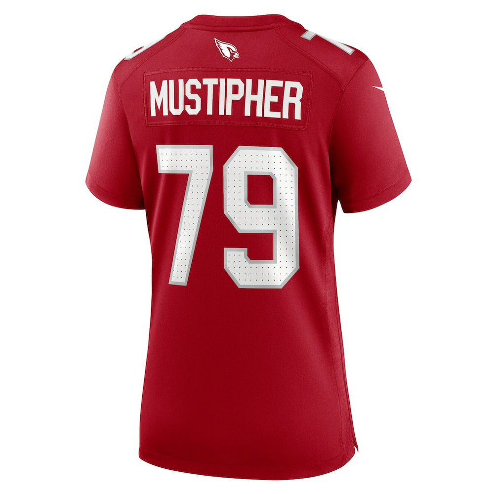 PJ Mustipher Arizona Cardinals Women's Team Game Jersey Cardinal
