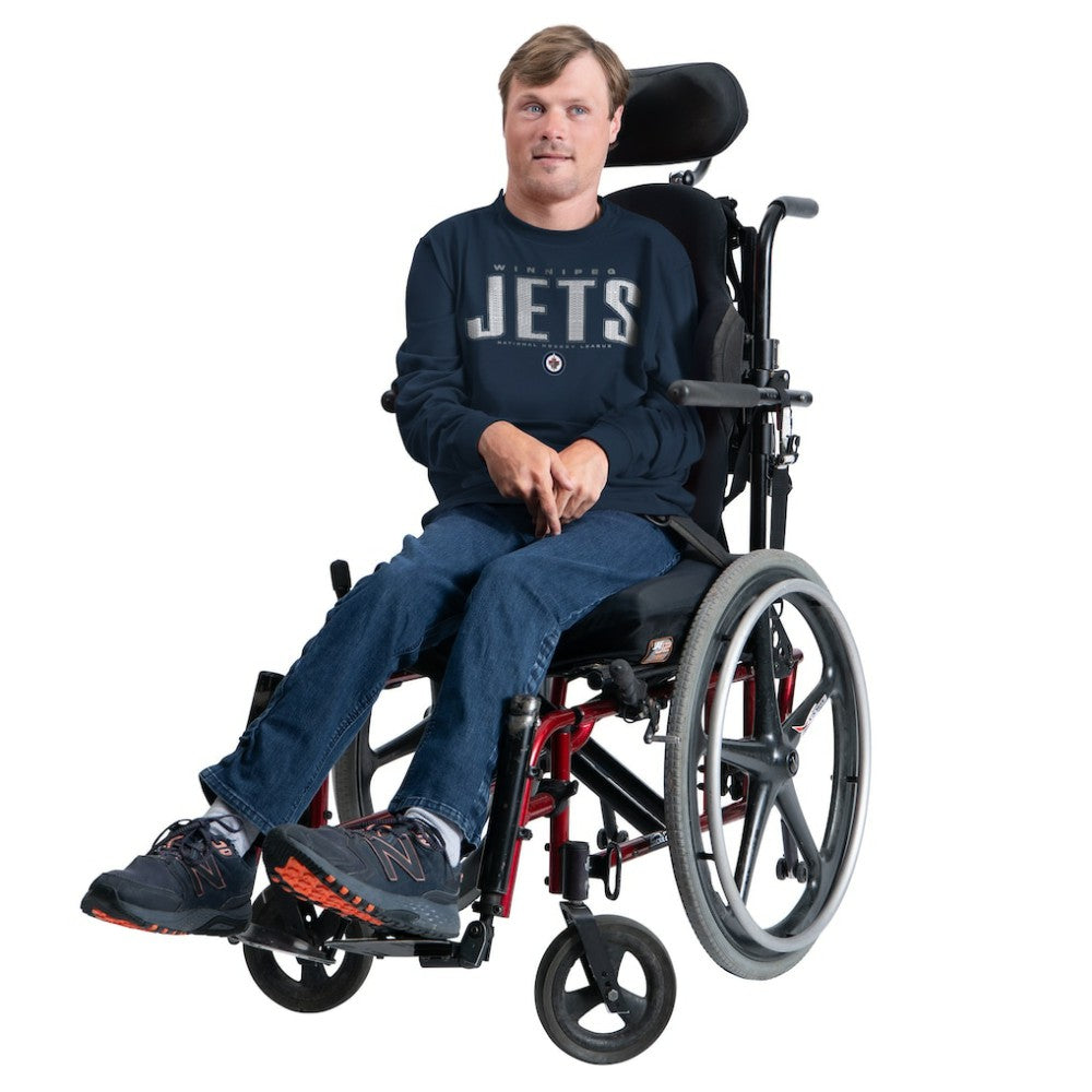 NHL Winnipeg Jets G-III Sports by Carl Banks Adaptive Mesh Effect Long Sleeve T-Shirt - Navy