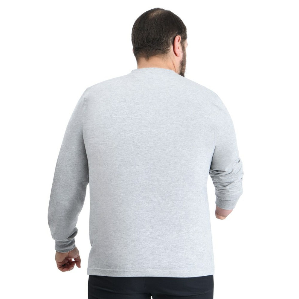 NHL New York Islanders G-III Sports by Carl Banks Adaptive Mesh Effect Long Sleeve T-Shirt - Gray