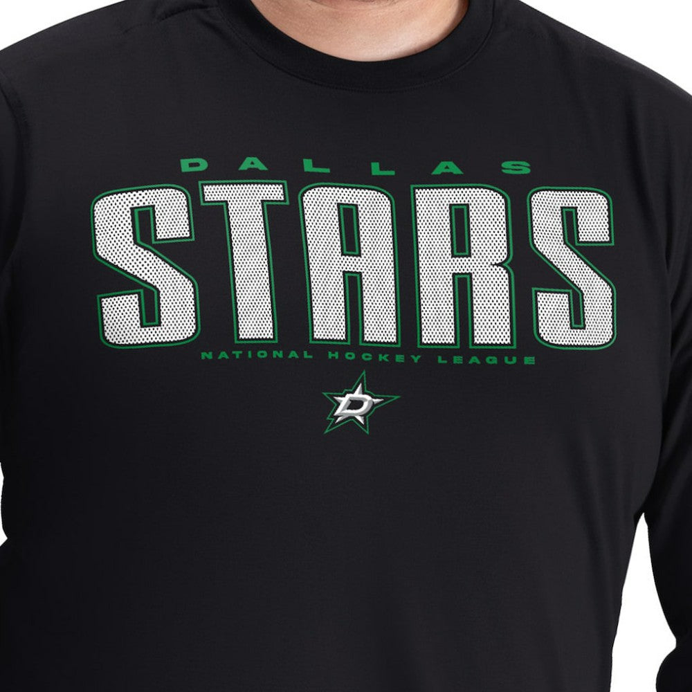 NHL Dallas Stars G-III Sports by Carl Banks Adaptive Mesh Effect Long Sleeve T-Shirt - Black