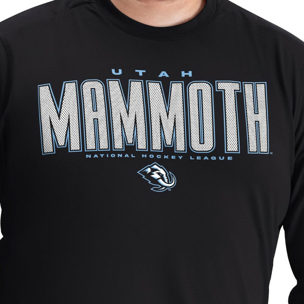 NHL Utah Mammoth G-III Sports by Carl Banks Adaptive Mesh Effect Long Sleeve T-Shirt - Black