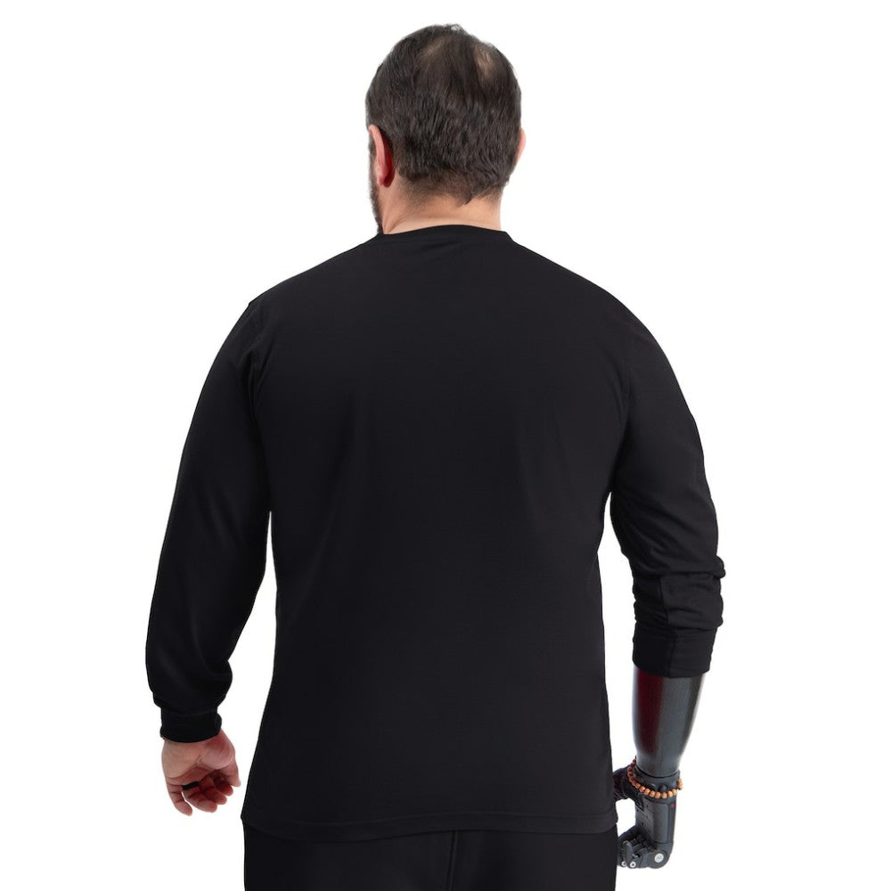 NHL Philadelphia Flyers G-III Sports by Carl Banks Adaptive Mesh Effect Long Sleeve T-Shirt - Black