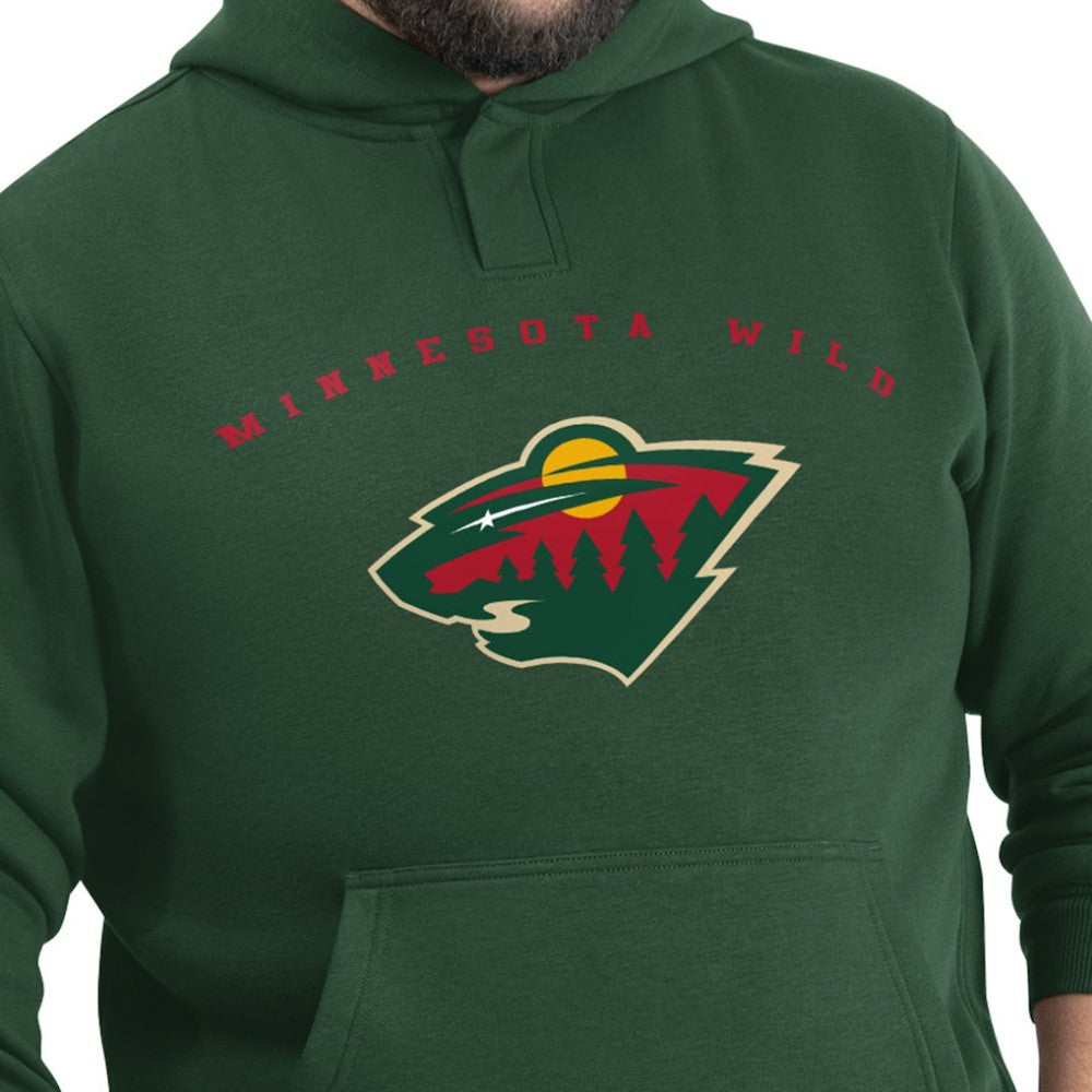 NHL Minnesota Wild G-III Sports by Carl Banks Adaptive Classic Team Arc Fleece Hoodie - Green
