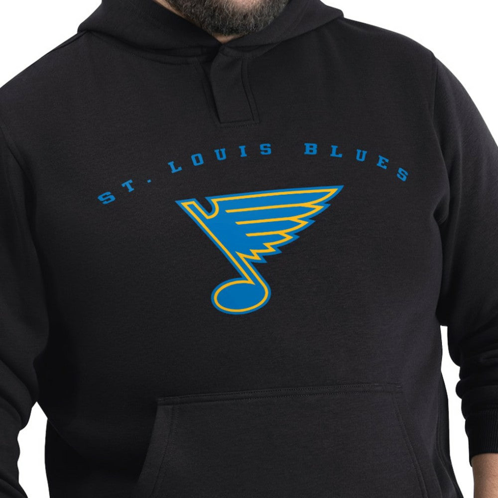 NHL St. Louis Blues G-III Sports by Carl Banks Adaptive Classic Team Arc Fleece Hoodie - Black