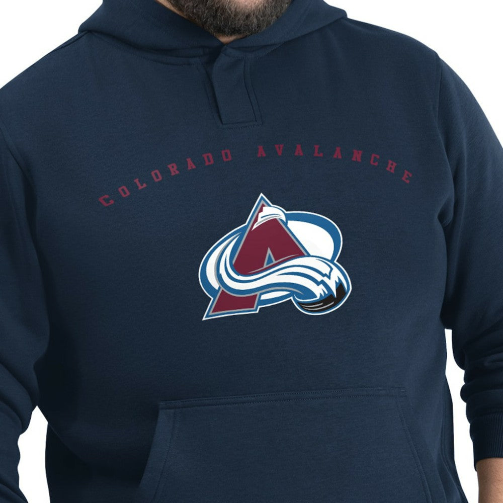 NHL Colorado Avalanche G-III Sports by Carl Banks Adaptive Classic Team Arc Fleece Hoodie - Navy
