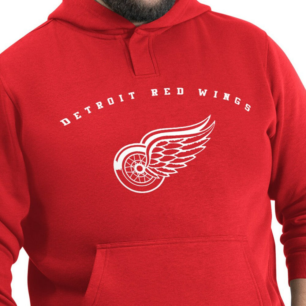 NHL Detroit Red Wings G-III Sports by Carl Banks Adaptive Classic Team Arc Fleece Hoodie - Red