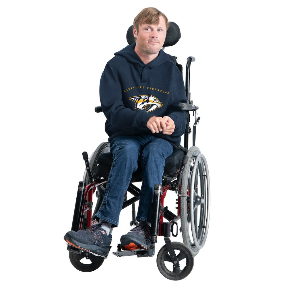 NHL Nashville Predators G-III Sports by Carl Banks Adaptive Classic Team Arc Fleece Hoodie - Navy