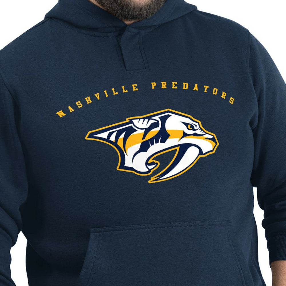 NHL Nashville Predators G-III Sports by Carl Banks Adaptive Classic Team Arc Fleece Hoodie - Navy