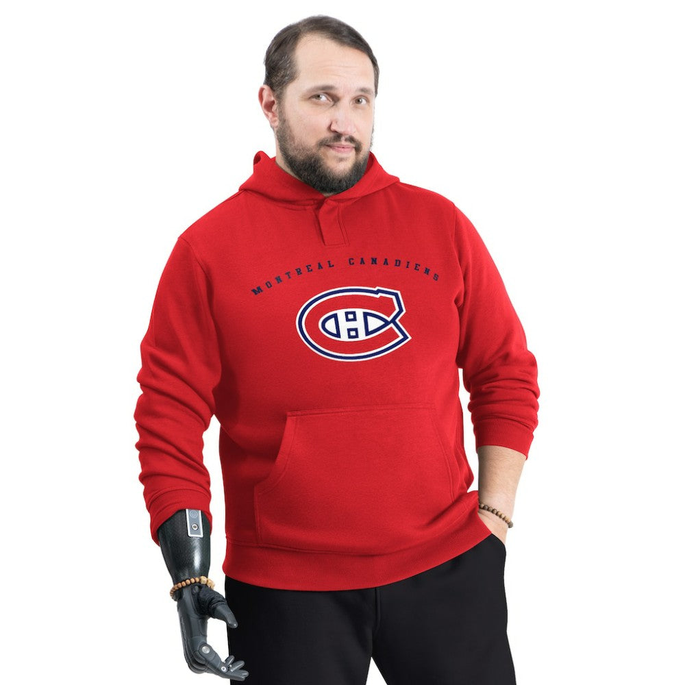 NHL Montreal Canadiens G-III Sports by Carl Banks Adaptive Classic Team Arc Fleece Hoodie - Red