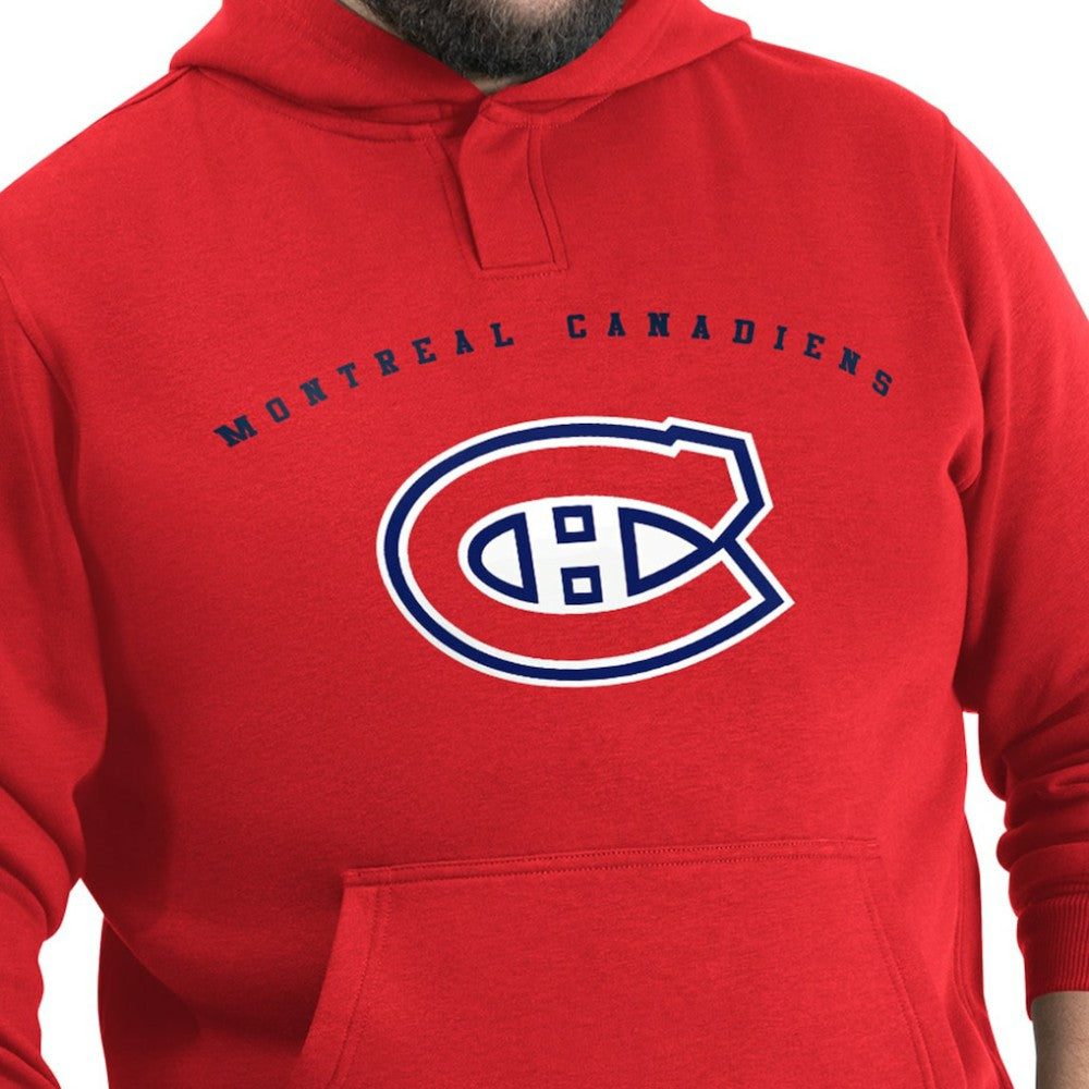 NHL Montreal Canadiens G-III Sports by Carl Banks Adaptive Classic Team Arc Fleece Hoodie - Red