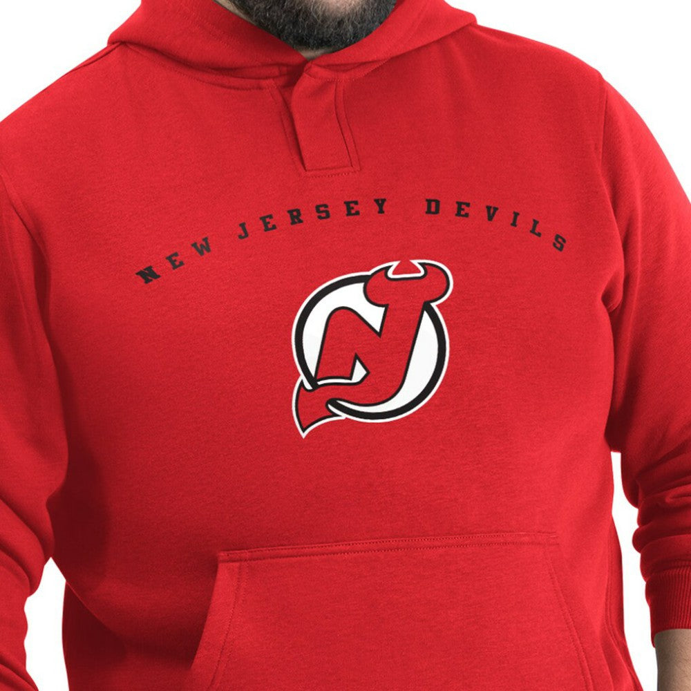 NHL New Jersey Devils G-III Sports by Carl Banks Adaptive Classic Team Arc Fleece Hoodie - Red