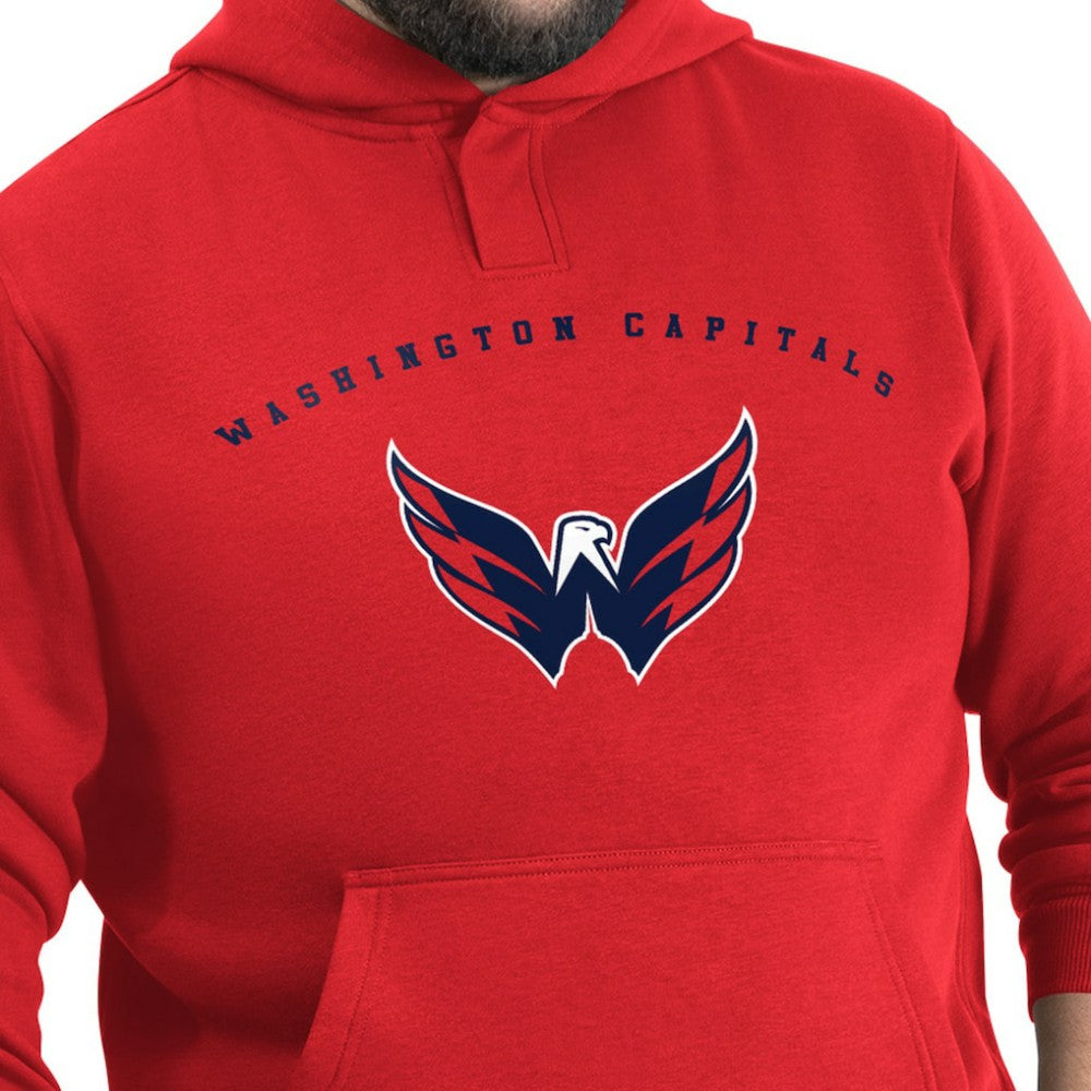 NHL Washington Capitals G-III Sports by Carl Banks Adaptive Classic Team Arc Fleece Hoodie - Red