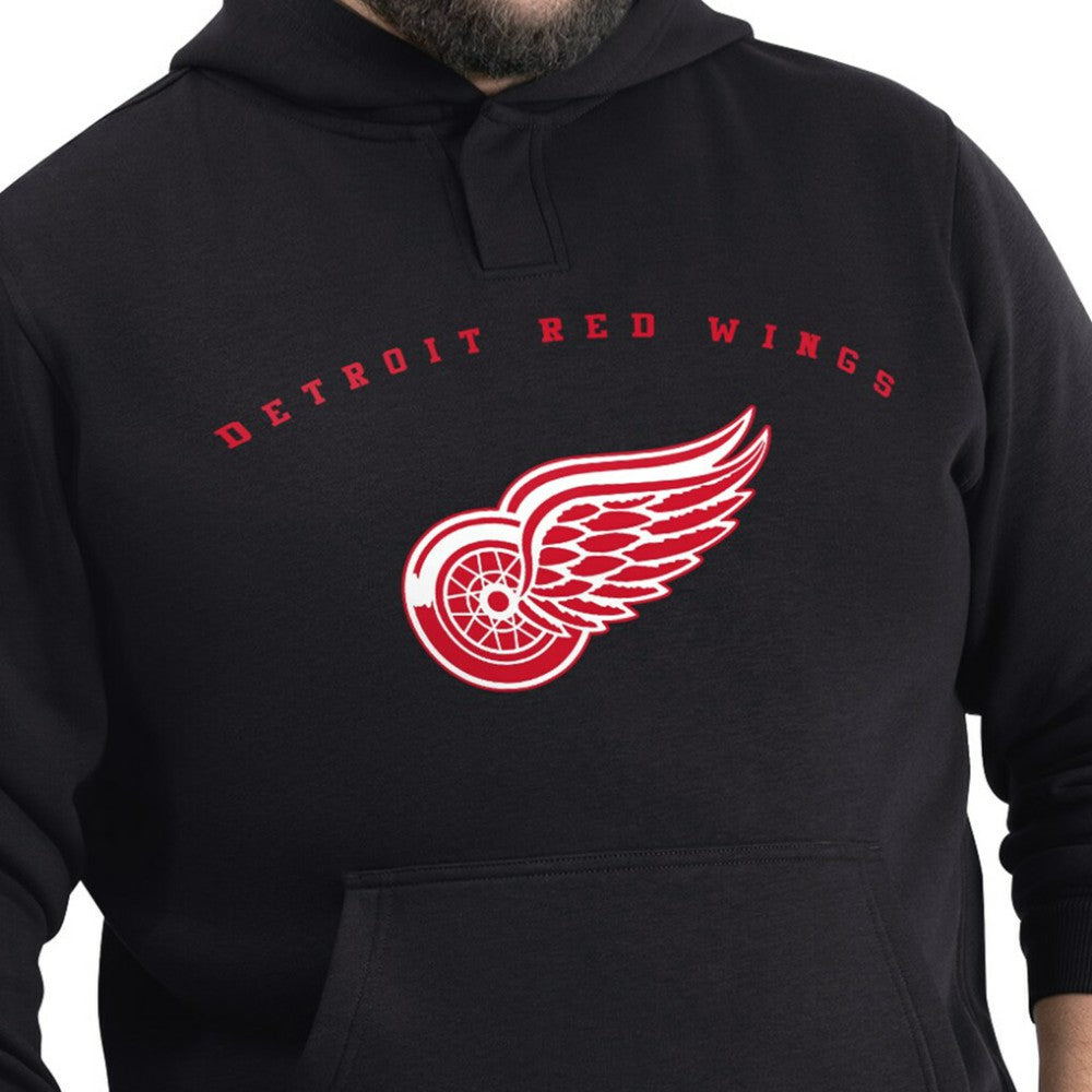 NHL Detroit Red Wings G-III Sports by Carl Banks Adaptive Classic Team Arc Fleece Hoodie - Black