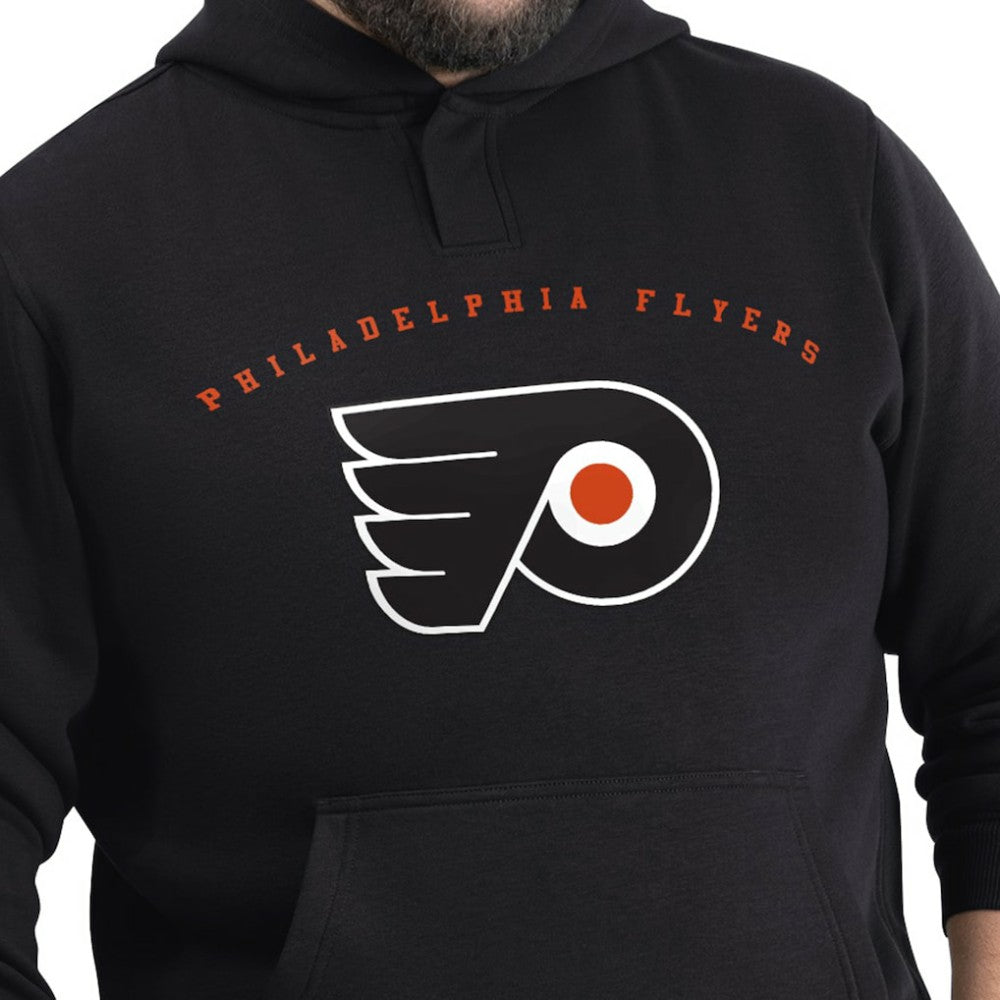 NHL Philadelphia Flyers G-III Sports by Carl Banks Adaptive Classic Team Arc Fleece Hoodie - Black