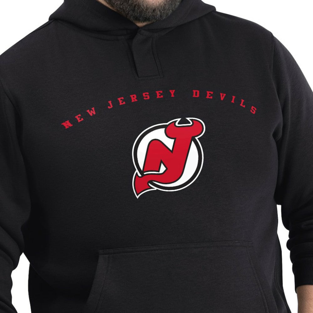 NHL New Jersey Devils G-III Sports by Carl Banks Adaptive Classic Team Arc Fleece Hoodie - Black