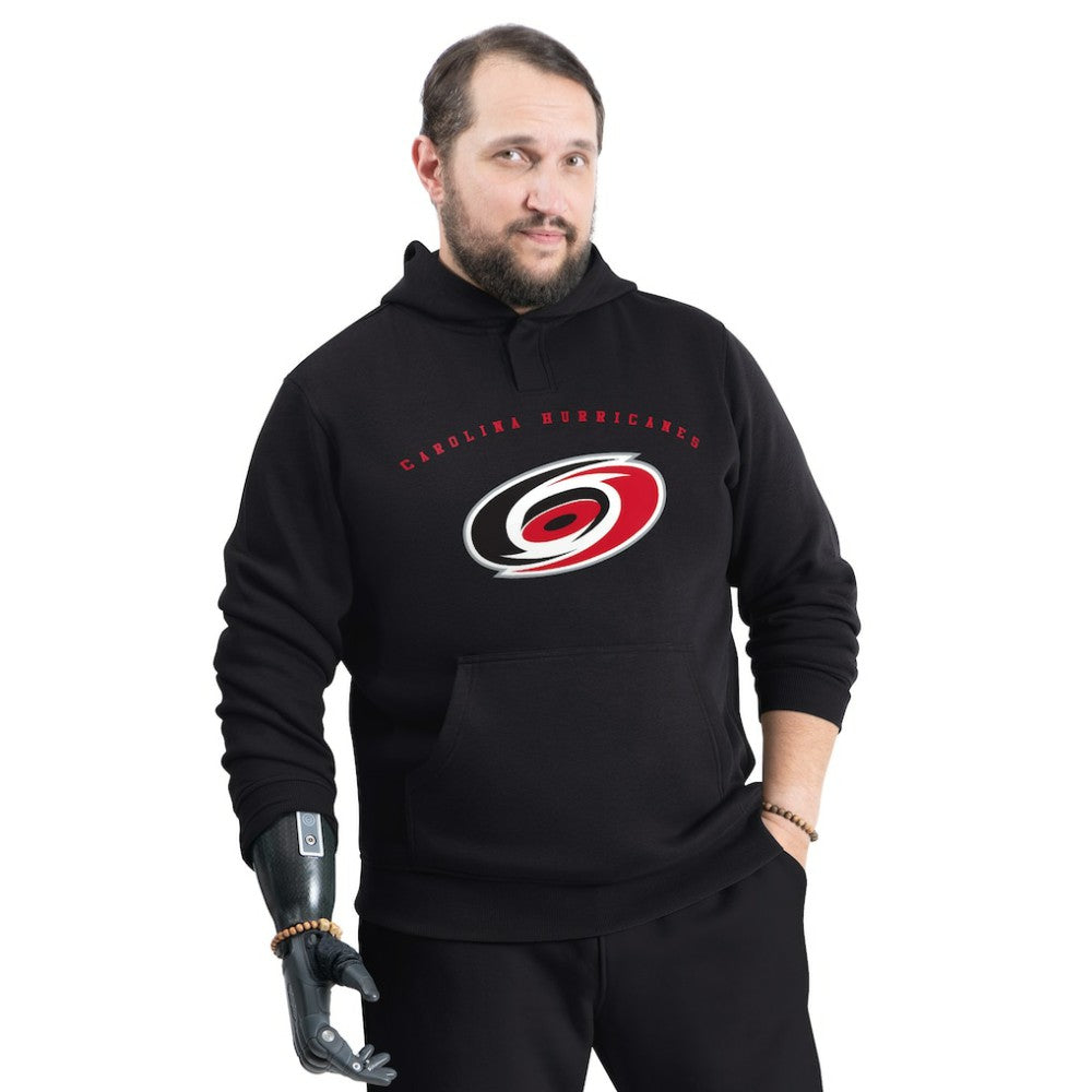 NHL Carolina Hurricanes G-III Sports by Carl Banks Adaptive Classic Team Arc Fleece Hoodie - Black