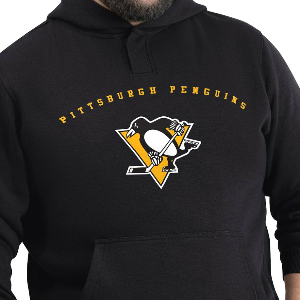 NHL Pittsburgh Penguins G-III Sports by Carl Banks Adaptive Classic Team Arc Fleece Hoodie - Black