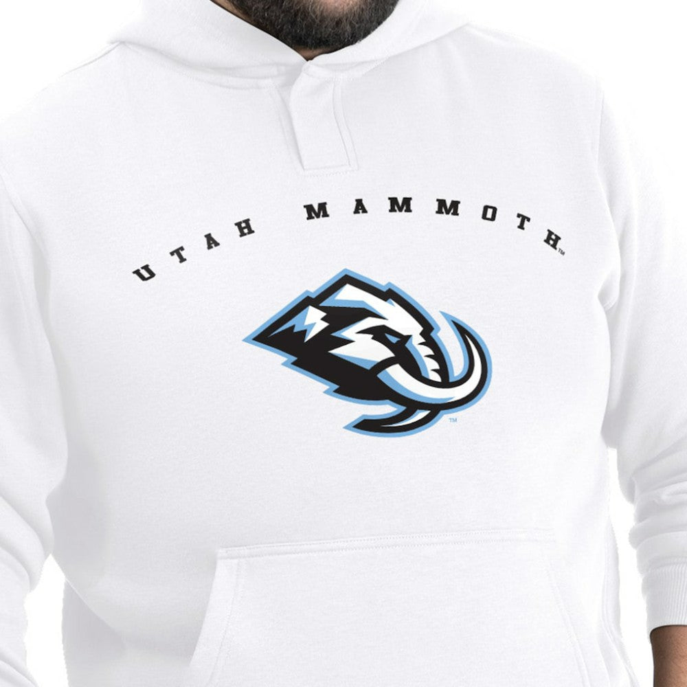 NHL Utah Mammoth G-III Sports by Carl Banks Adaptive Classic Team Arc Fleece Hoodie - White