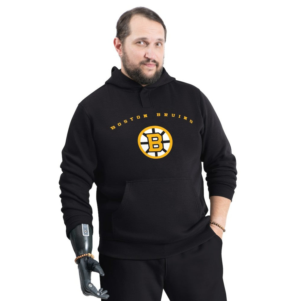 NHL Boston Bruins G-III Sports by Carl Banks Adaptive Classic Team Arc Fleece Hoodie - Black
