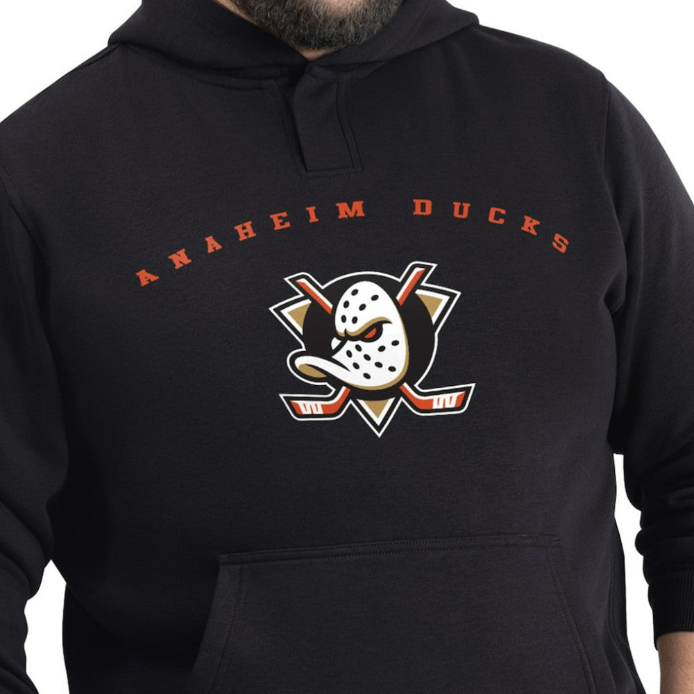 NHL Anaheim Ducks G-III Sports by Carl Banks Adaptive Classic Team Arc Fleece Hoodie - Black