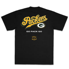 Green Bay Packers Born x Raised Unisex Pro Script T-Shirt Black