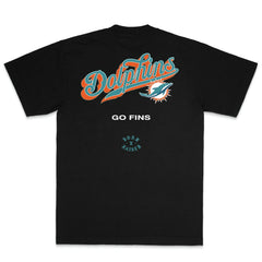 Miami Dolphins Born x Raised Unisex Pro Script T-Shirt Black