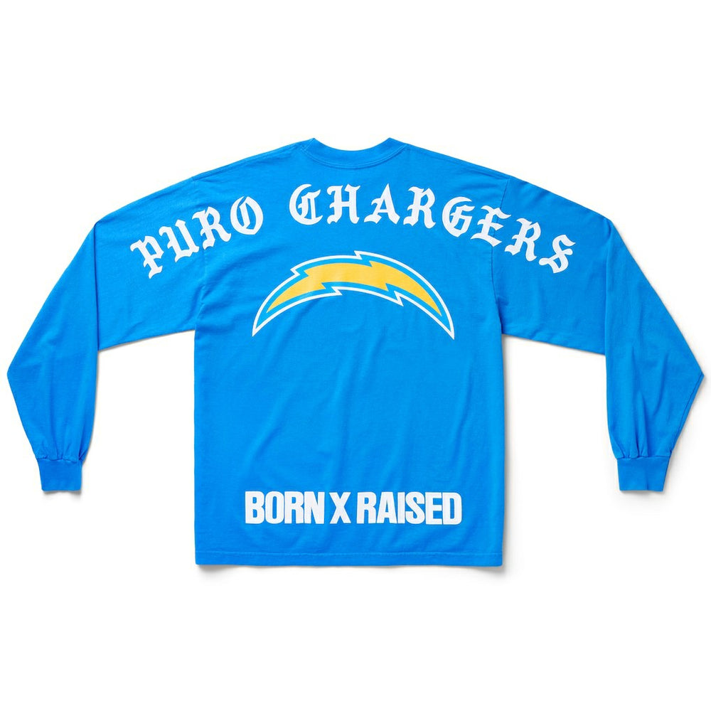Los Angeles Chargers Born x Raised Unisex Long Sleeve Local T-Shirt Powder Blue