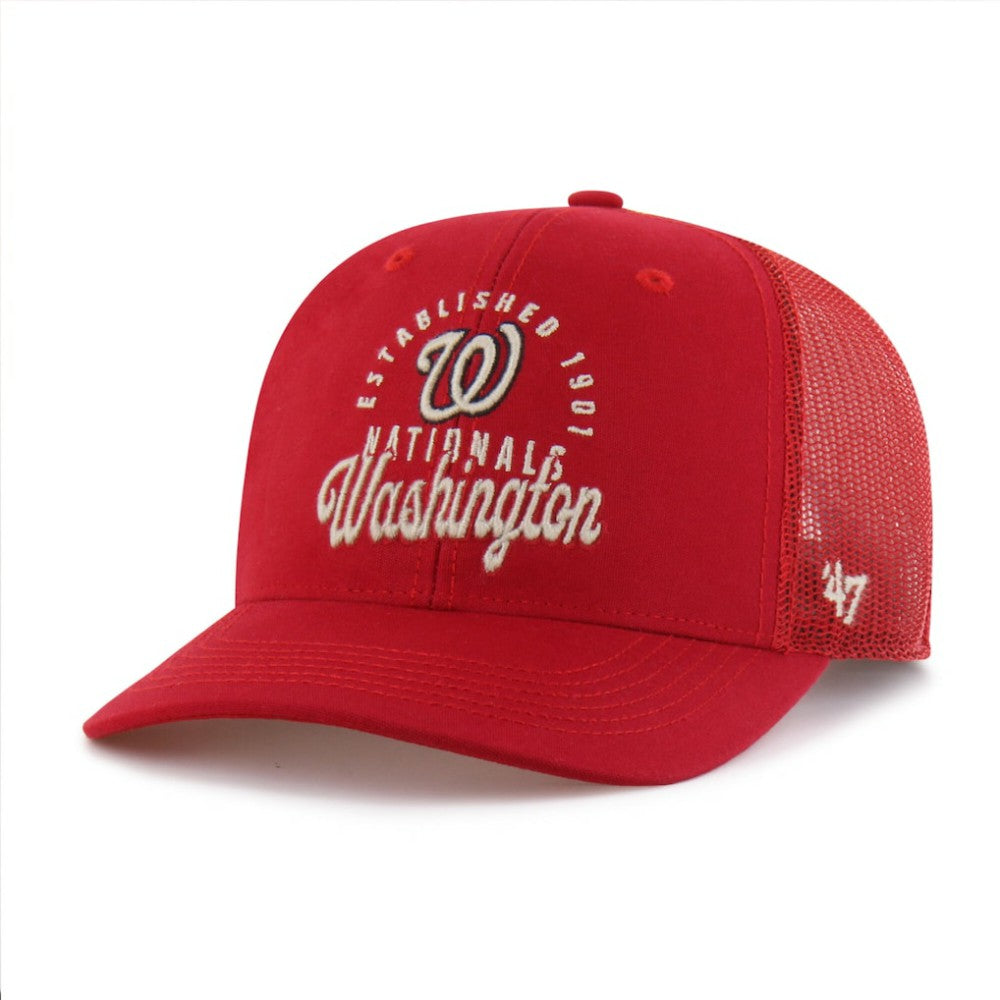 Washington Nationals '47 Pitstop Trucker Adjustable Hat - Red Hats