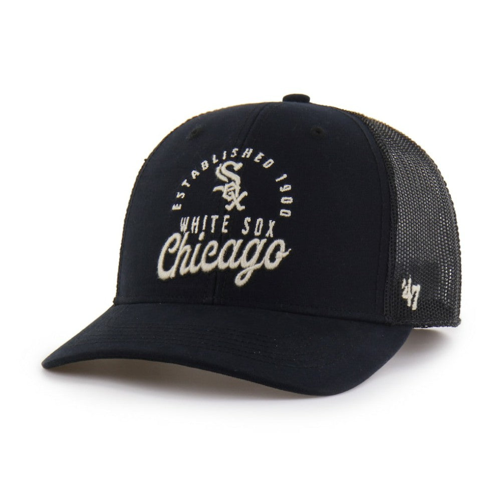 Chicago White Sox '47 Pitstop Trucker Adjustable Hat - Black Hats