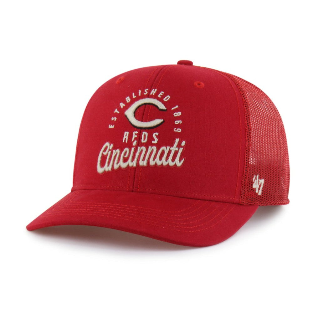 Cincinnati Reds '47 Pitstop Trucker Adjustable Hat - Red Hats