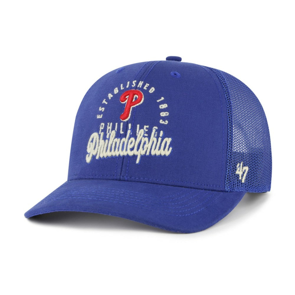Philadelphia Phillies '47 Pitstop Trucker Adjustable Hat - Royal Hats