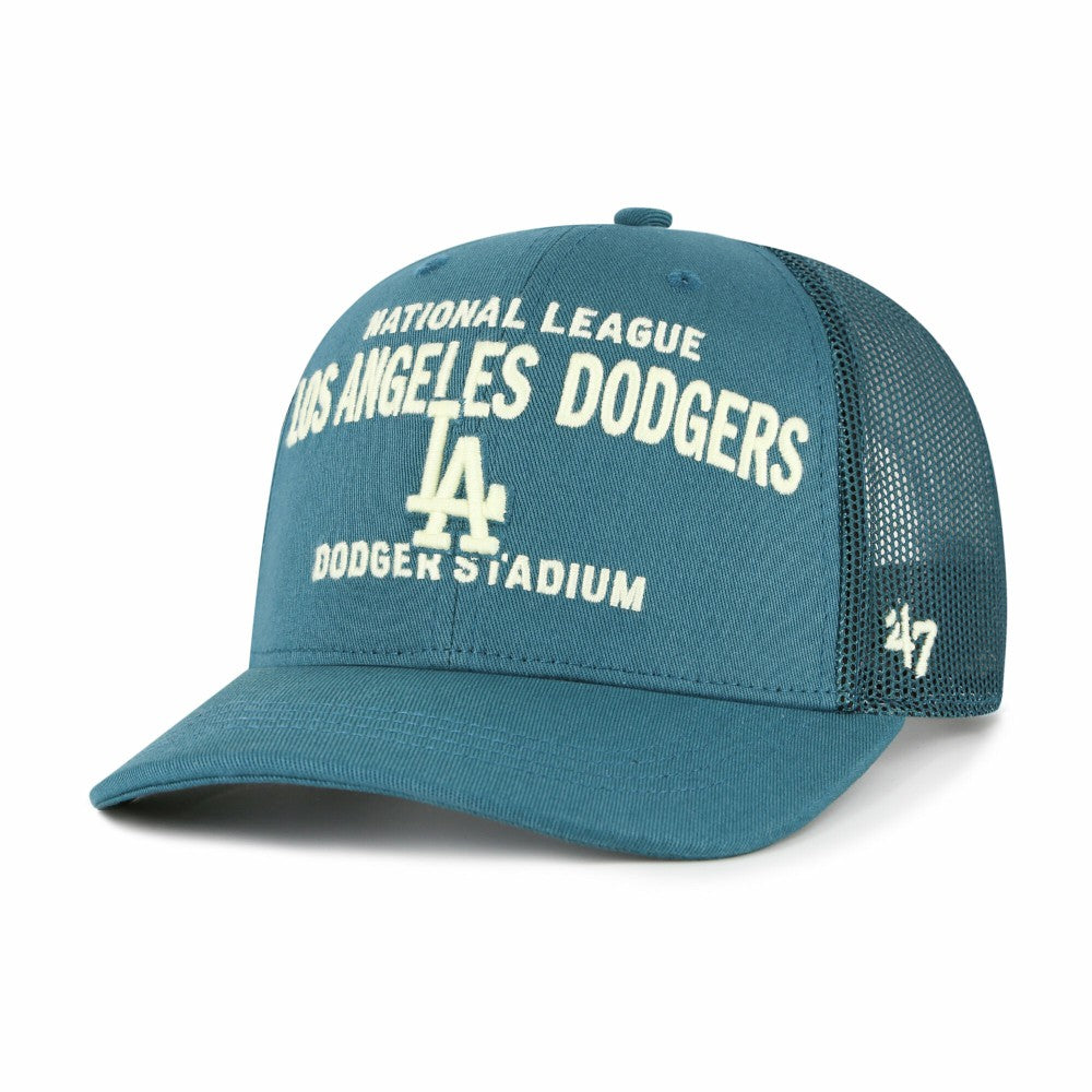Los Angeles Dodgers '47 Contemporary Hitch Adjustable Trucker Hat - Teal Hats