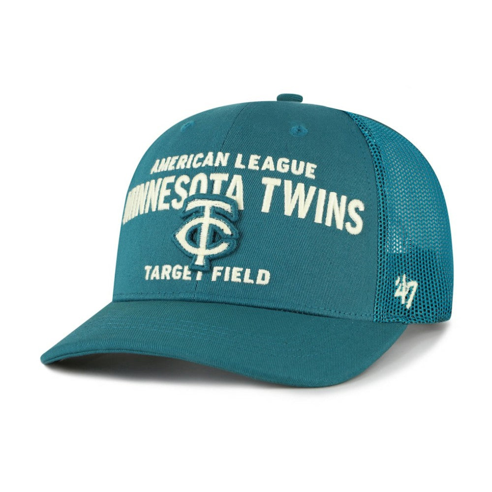 Minnesota Twins '47 Contemporary Hitch Adjustable Trucker Hat - Teal Hats