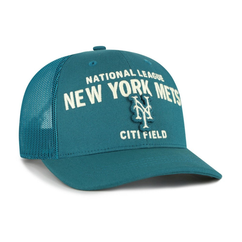 New York Mets '47 Contemporary Hitch Adjustable Trucker Hat - Teal Hats