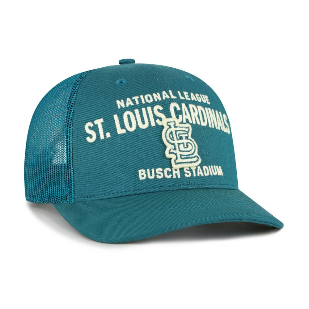 St. Louis Cardinals '47 Contemporary Hitch Adjustable Trucker Hat - Teal Hats