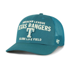 Texas Rangers '47 Contemporary Hitch Adjustable Trucker Hat - Teal Hats