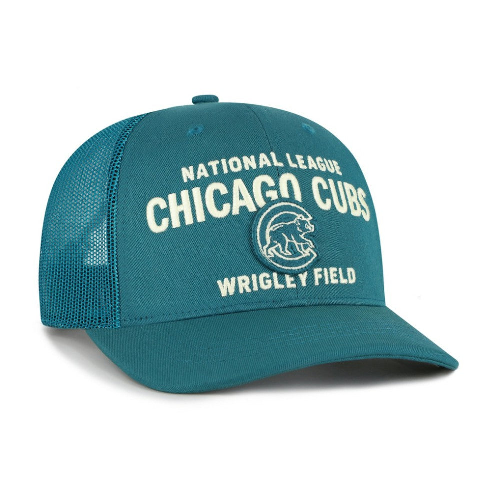 Chicago Cubs '47 Contemporary Hitch Adjustable Trucker Hat - Teal Hats
