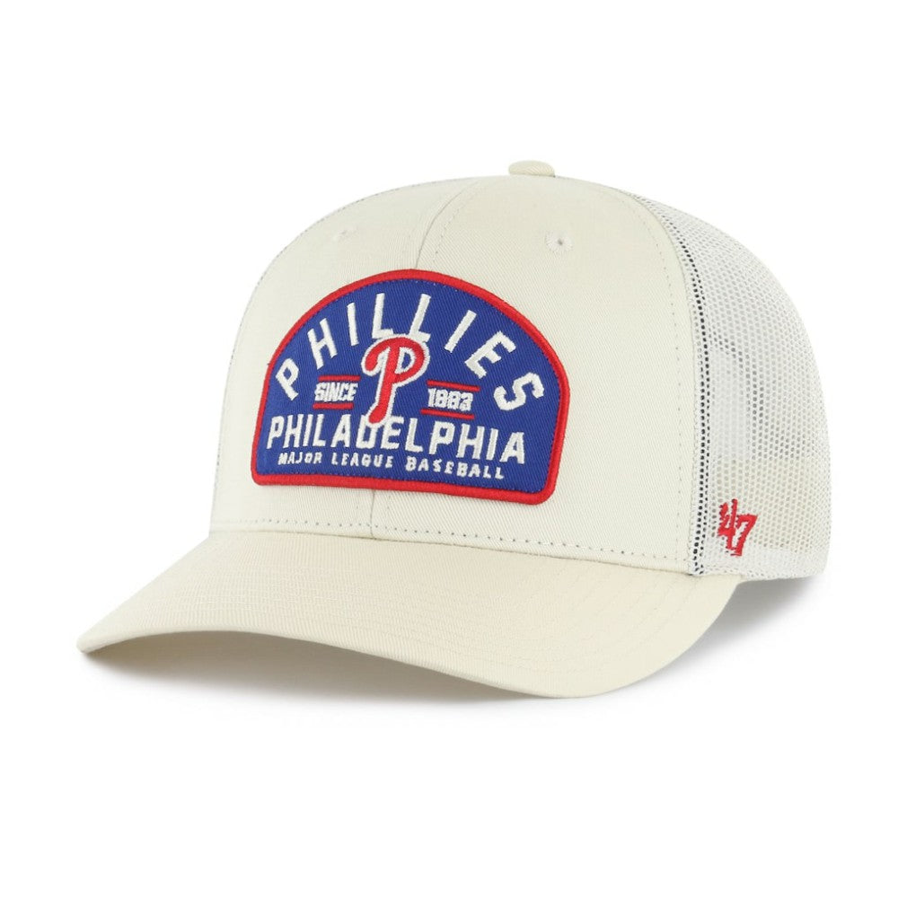Philadelphia Phillies '47 Leland Adjustable Trucker Hat - Cream Hats
