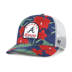 Atlanta Braves '47 Beachside Adjustable Trucker Hat - Navy Hats