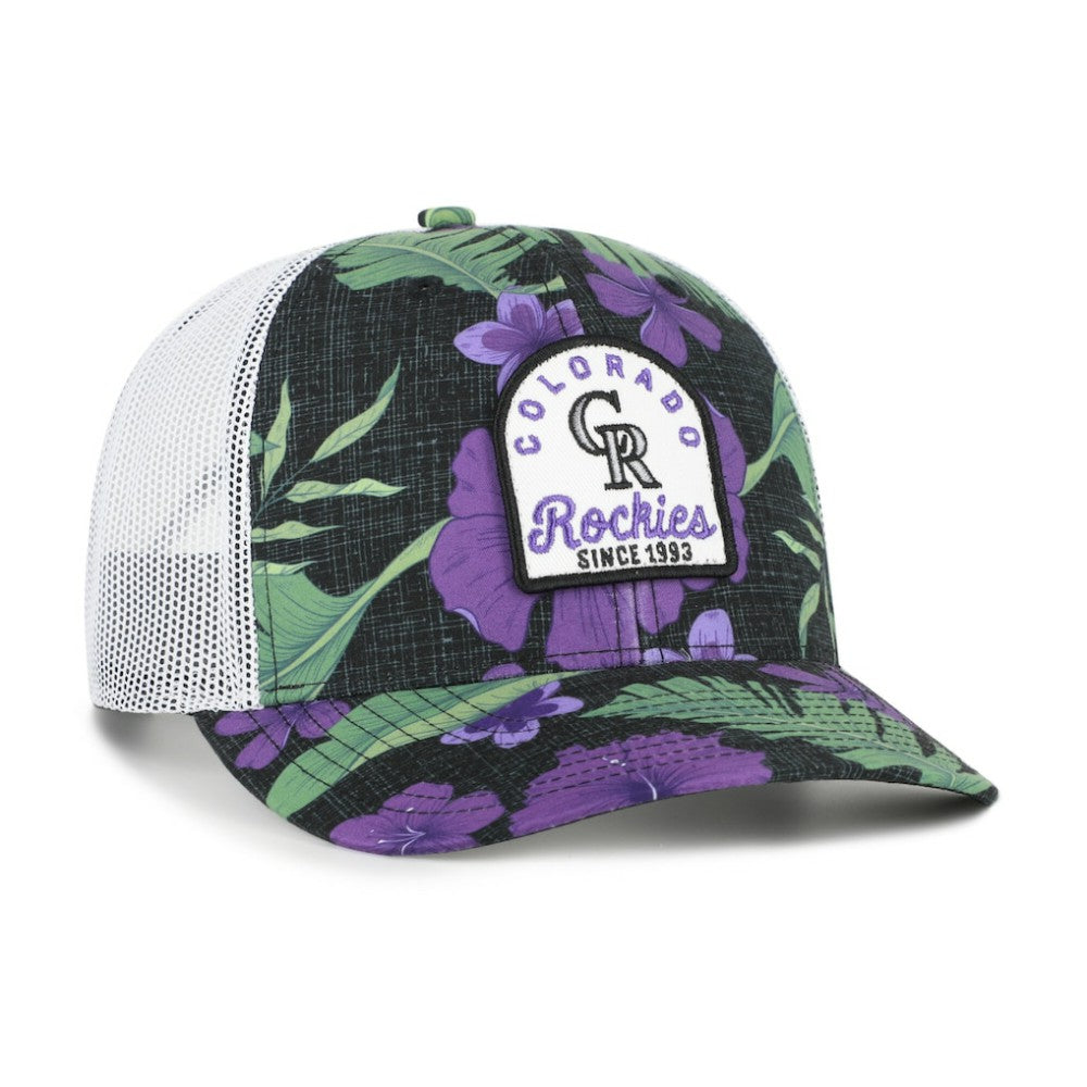 Colorado Rockies '47 Beachside Adjustable Trucker Hat - Black Hats