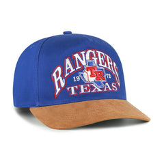 Texas Rangers '47 Cooperstown Break Wood Suede Hitch Adjustable Hat - Royal/Brown Hats