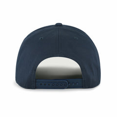 Cleveland Guardians '47 Cooperstown Break Wood Suede Hitch Adjustable Hat - Navy/Brown Hats
