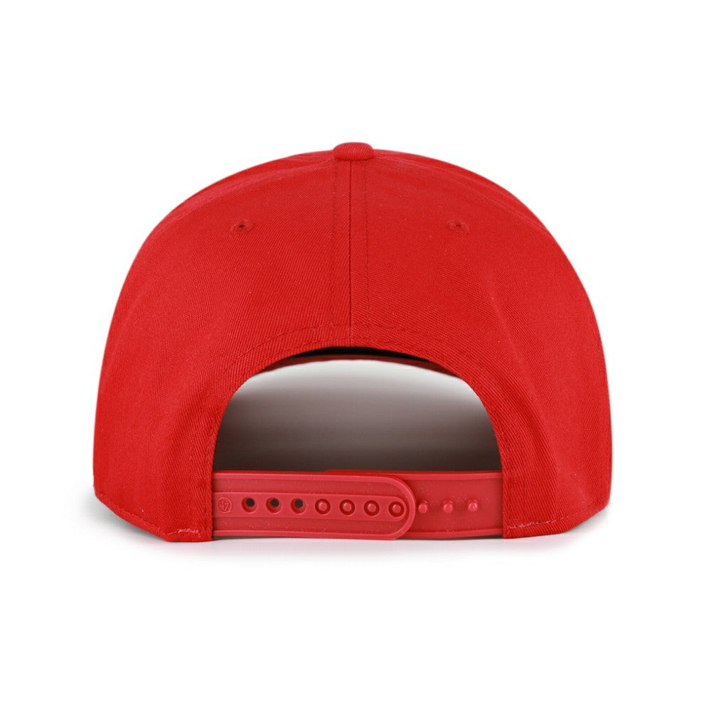 Cincinnati Reds '47 Cooperstown Break Wood Suede Hitch Adjustable Hat - Red/Brown Hats
